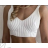 Women's Strappy Crop Top (S/M ONE SIZE) ITALIAN FASHION IMPCF231088