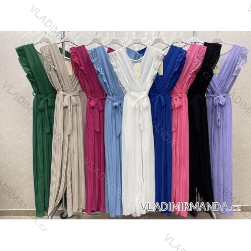 Women's Long Chiffon Short Sleeve Dress (S/M ONE SIZE) ITALIAN FASHION IMWGS231048