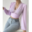 Women's Long Sleeve Crop Top (S/M ONE SIZE) ITALIAN FASHION IMPCF2326879