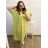 Women's Plus Size Short Sleeve Oversize Dress (3XL/4XL ONE SIZE) ITALIAN FASHION IMC23132