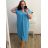 Women's Plus Size Short Sleeve Oversize Dress (3XL/4XL ONE SIZE) ITALIAN FASHION IMC23132