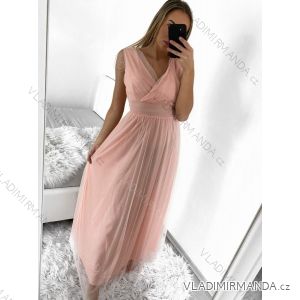 Women's Long Elegant Strapless Prom Dress (S/M ONE SIZE) ITALIAN FASHION IM323200