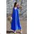 Long summer dress with straps for women (S/M ONE SIZE) ITALIAN FASHION IMD23239