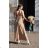 Long summer dress with straps for women (S/M ONE SIZE) ITALIAN FASHION IMD23239