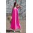 Long summer dress with straps for women (S/M ONE SIZE) ITALIAN FASHION IMD23239