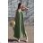 Long summer dress with straps for women (S/M ONE SIZE) ITALIAN FASHION IMD23239