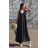 Long summer dress with straps for women (S/M ONE SIZE) ITALIAN FASHION IMD23239