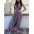 Women's long summer dress with straps (S/M ONE SIZE) ITALIAN FASHION IMD23290