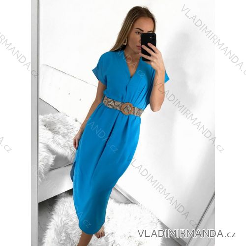 Women's Long Summer Belt Short Sleeve (S / M ONE SIZE) ITALIAN FASHION IMWD222213