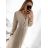 Women's Long Elegant Chiffon Belt Long Sleeve Dress (S/M ONE SIZE) ITALIAN FASHION IMWGB231009